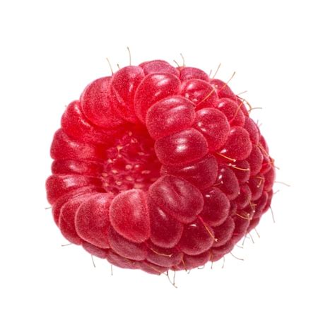 Premium Photo Fresh Ripe Raspberry Isolated On A White Background