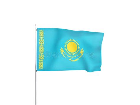 Kazakhstan Flag Stock Illustration Illustration Of Symbol