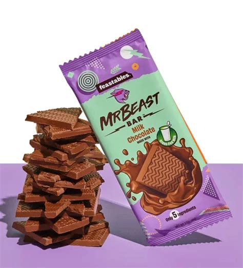 Mr Beast Feastables Chocolate Bar Milk Chocolate Small G