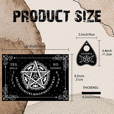 Wholesale Creatcabin Pentagram Pendulum Board Wooden Talking Boards