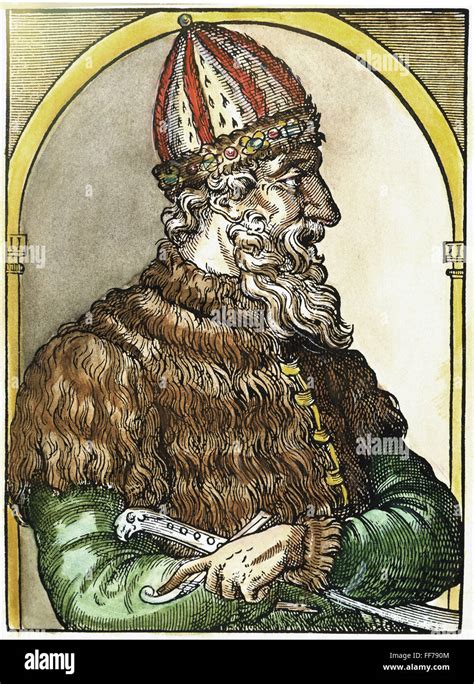 IVAN III (1440-1505). /nCalled Ivan the Great. Grand Duke of Russia, 1462-1505. Color woodcut ...