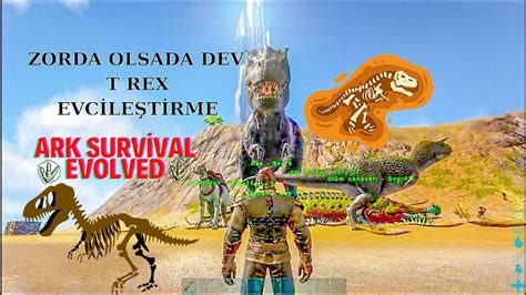 Dİnozor Adasinda BaŞladik Dev T Rex Ark Survİval Evolved 14 Youtube