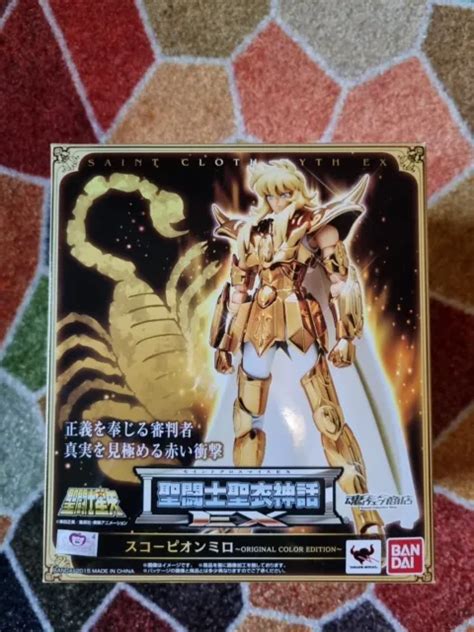 Figurine Saint Seiya Myth Cloth Ex Scorpion Milo Bandai Chevalier D Or