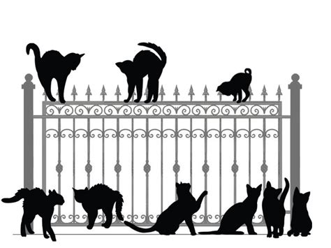 Halloween Cat Silhouette Cut File .svg .dxf .pdf - Etsy