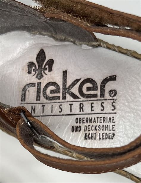 Rieker Antistress Fisherman Brown Leather Sandals Wom Gem