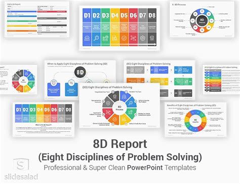 8D Problem Solving Report PowerPoint Template - SlideSalad