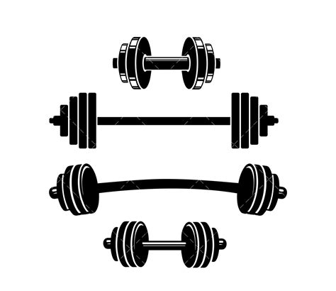 Dumbbell Svg Barbell Svg Gym Svg Fitness Svg Workout Svg Etsy The