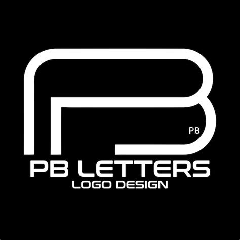 Diseño del logotipo vectorial de letras PB Vector Premium