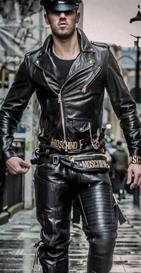 Pin By Thomas Moore On Handsome Leather Fashion Men Leather Jeans