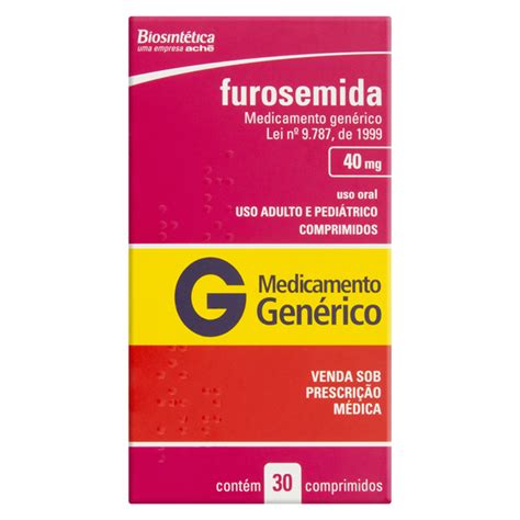 Furosemida Mg C Comprimidos Biosint Tica Biosintetica Farmace