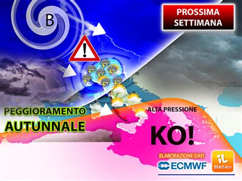 Meteo Prossima Settimana Alta Pressione Ko Da Mercoled Primo