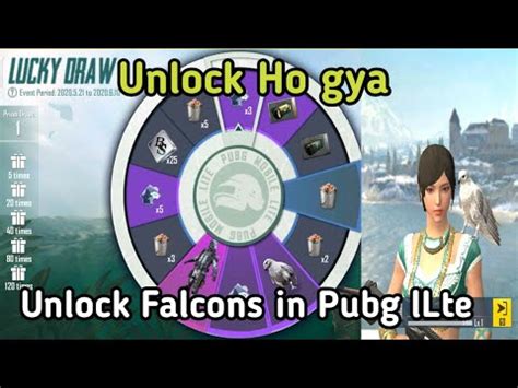 How To Unlock Falcon In Pubg Lite New Lucky Event How To Get Falcon