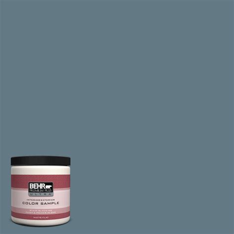 BEHR Premium Plus Ultra 8 Oz 540F 5 Smokey Blue Flat Interior