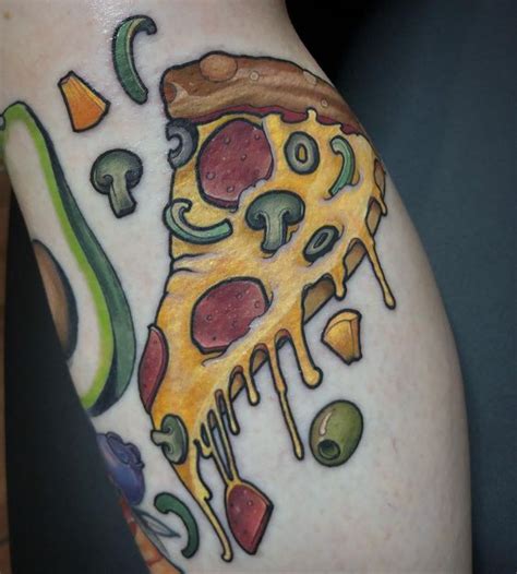 Indulge in 20 Tempting Pizza Tattoo Designs That Will Leave You Hungry ...