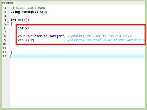 How To Use C To Write Cin And Cout Statements 11 Steps