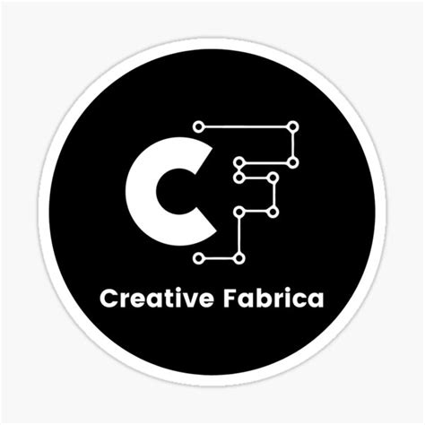 "Creative Fabrica - Light Logo" Sticker for Sale by CFMerch | Redbubble