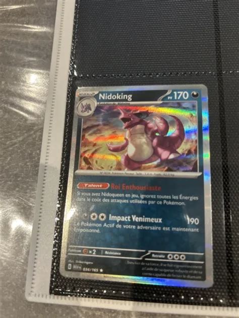 CARTE POKEMON NIDOKING Holo Rare 34 165 Écarlate et Violet 151 Français