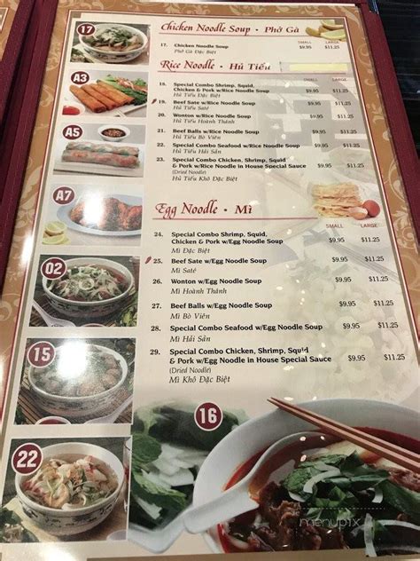 Menu Of House Of Pho In San Jose CA 95124