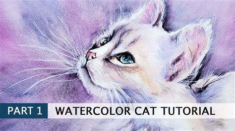 How To Paint A Cat With Watercolors Part Step By Step Tutorial