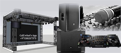 Sound System Rental Dubai Hire Speaker Microphone And Sound Mixer