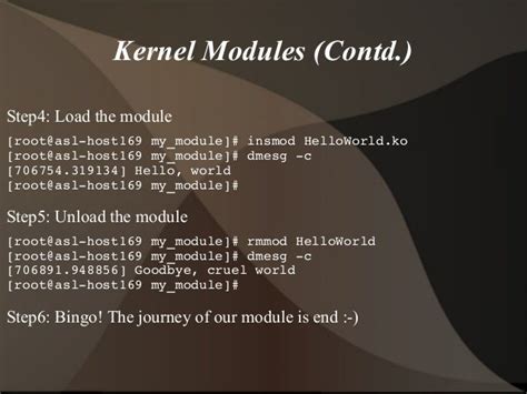 Introduction To Linux Kernel Modules