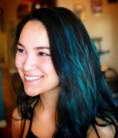 Sumptuous Blue Hair Highlights For Women Hairstylecamp