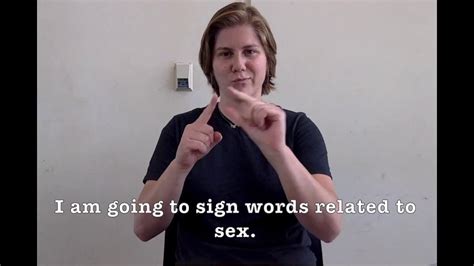 ASL Sex Reproduction Signs YouTube