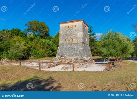 Venezianischer Turm Am Butrint Nationalpark In Albanien Stockfoto