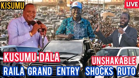 MUST WATCH RAILA IN KISUMU GRAND ENTRY FROM KISII KUSUMU LIVE