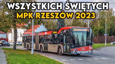 WSZYSTKICH ŚWIĘTYCH 2023 LINIE CMENTARNE MPK RZESZÓW ZTM RZESZÓW