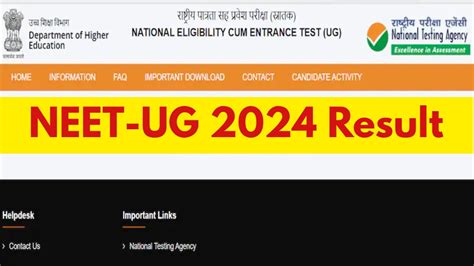 NEET UG 2024 Revised Result Out Check Your Scorecards At Exams Nta Ac