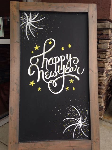 New Year Chalk Signs