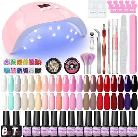 Coscelia Kit Vernis Semi Permanent Complet Uv Led Lampe W