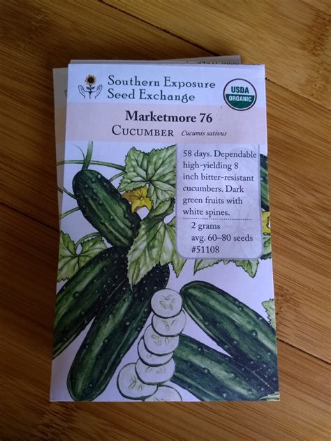 Cucumber seeds, Marketmore 76 - Great Day Gardens