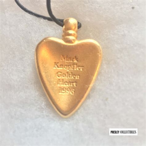 Mark Knopfler Golden Heart Tour Pendant - Presley Collectibles