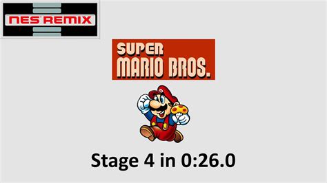 Nes Remix Super Mario Bros Stage 4 In 0260 Youtube