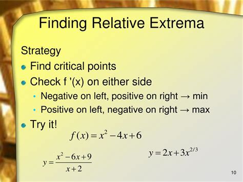 PPT - Relative Extrema PowerPoint Presentation, free download - ID:500579