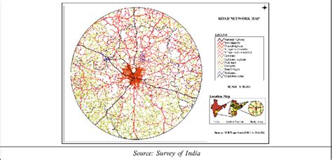 Road Network Map of the Study Area | Download Scientific Diagram