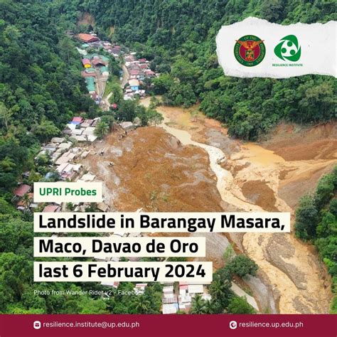 6 February 2024 Landslide in Barangay Masara, Maco, Davao de Oro – UP ...