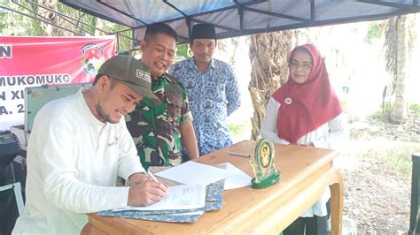 Pembangunan Jalan Usaha Tani Karya Bhakti Kodim 0428mukomuko Dimulai