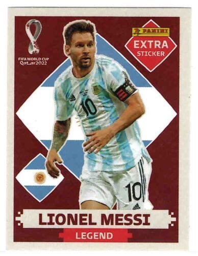 Panini Qatar World Cup Extra Sticker Legend Lionel Messi Base