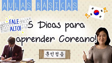 DICAS DE COMO APRENDER COREANO YouTube