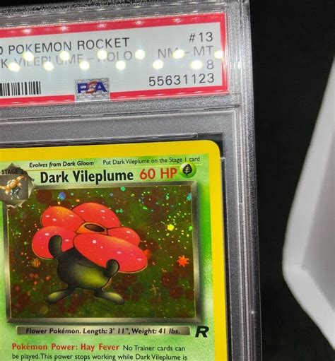 Pokemon Team Rocket Dark Vileplume Holo Foil Rare Triple