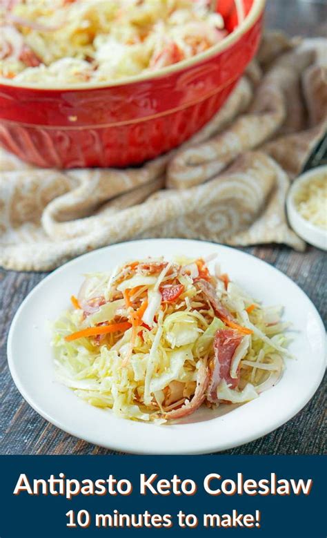 Antipasto Keto Cabbage Salad For A Quick And Tasty Low Carb Lunch