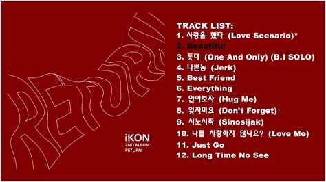 [full Album] Ikon 아이콘 2nd Album Return Youtube