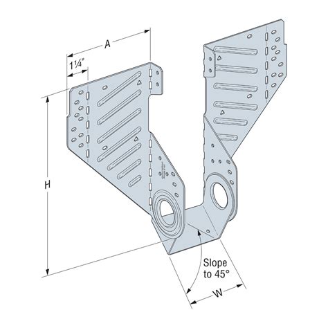 Simpson Lssr210 2z Double 2x10 Field Adjustable Rafter Hanger Zmax F