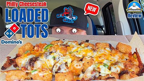 Dominos® Loaded Tots Review 🥔🧀🥩 Philly Cheese Steak