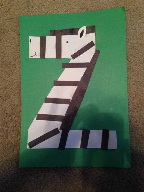 Z Is For Zebra Number Activities Preschool Alphabet Crafts Preschool