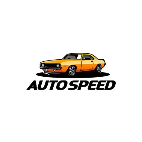 Premium Vector American Muscle Car Logo Vector