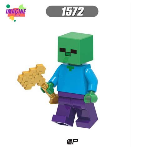 Imagine My World Lego Minecraft Minifigures Steve Alex Zombie Iron